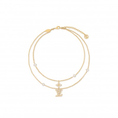 LOUIS VUITTON LADY LV NECKLACE M01845